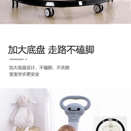 Andador para bebé, anti-piernas, multifuncional, anticaída, antivuelco, para niña, niño, caminar, puede sentarse en el carrito en forma de U