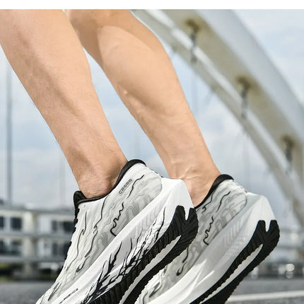 Zapatillas de correr con placa de carbono MIX 5,0 para hombres y mujeres, zapatillas de entrenamiento de absorción de impacto con rebote estable para carreras de maratón