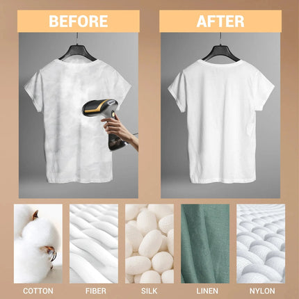 Máquina de planchar colgante portátil de 1500W, máquina de planchar manual, plancha de vapor para el hogar, plancha de vapor húmeda para ropa