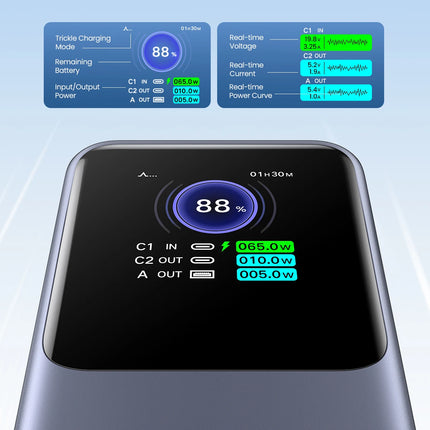 UGREEN Nexode 200W 25000mAh banco de energía portátil PD batería externa PowerBank para Macbook Pro para iPad estación de energía de carga rápida