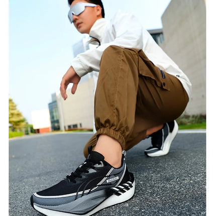 Zapatillas para correr para hombre, tabla de carbono, deportes especiales para maratón, transpirables, ligeras, cómodas zapatillas deportivas antideslizantes para mujer