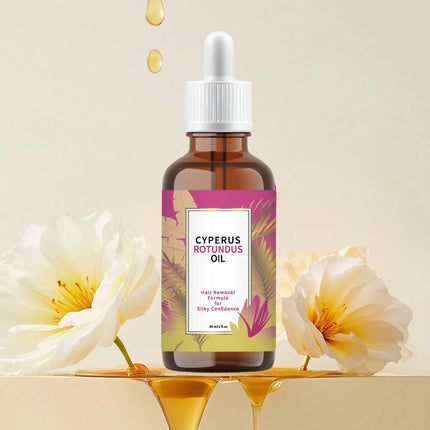 Aceite depilatorio hidratante Cyperus Rotundus: removedor de vello corporal, inhibidor de crecimiento, reduce el cabello encarnado para axila, pierna y brazo