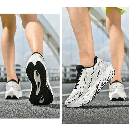 Zapatillas de correr con placa de carbono MIX 5,0 para hombres y mujeres, zapatillas de entrenamiento de absorción de impacto con rebote estable para carreras de maratón