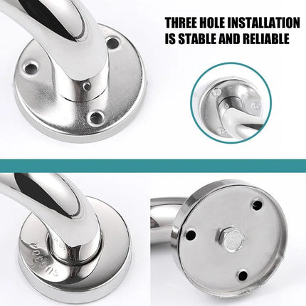 Reposabrazos de Acero Inoxidable – Alta Resistencia, Antioxidante y Fácil de Instalar para Baño, Hogar u Hospital