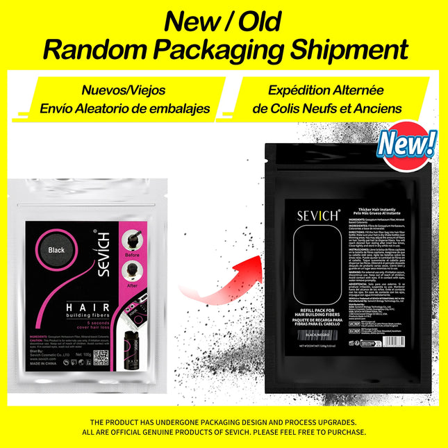 SEVICH fibra de cabello 100g queratina fibra de cabello en polvo espesante fibra de construcción de cabello Spray polvo de crecimiento instantáneo pérdida de cabello ocultar