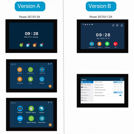 Sistema de timbre de vídeo inalámbrico Wifi, cámara de puerta de portero 1080P, pantalla táctil de 7 pulgadas, videoportero con tarjeta de 32GB para el hogar de 4 cables