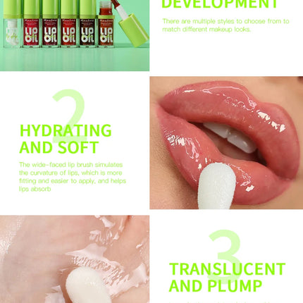 Brillo de labios hidratante de 6 tonos, aceite luminoso, líquido transparente brillo de labios hidratante, potenciador de labios natural, hacer labios