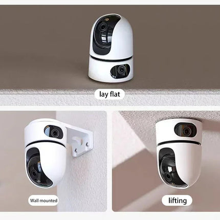 Cámara IP WiFi 4K con Zoom 10X, lente Dual, seguimiento automático para el hogar inteligente, cámara CCTV, cámara de vigilancia inalámbrica, cámara de seguridad para Monitor de bebé