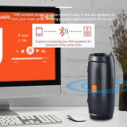 Altavoz Bluetooth TF USB altavoz doble estéreo al aire libre reproducción Tfusb transmisión de voz Fm Subwoofer altavoz inalámbrico portátil