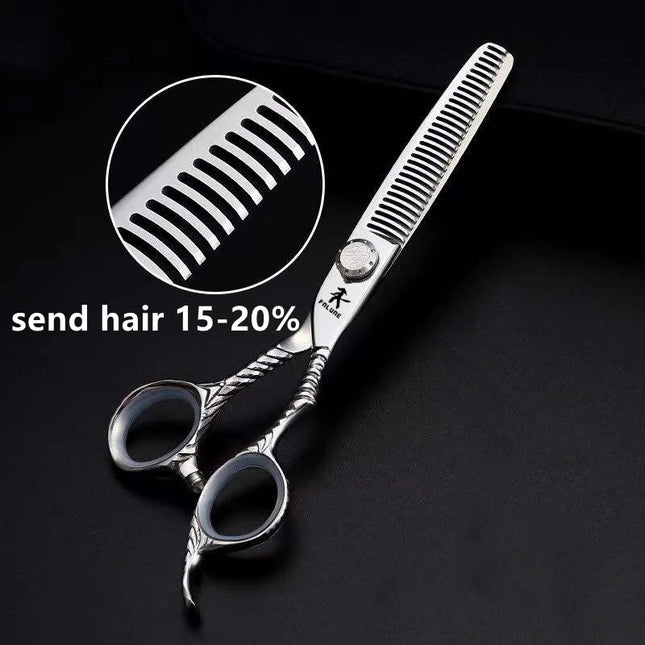 FnLune 6,0 tornillo superior tijeras profesionales de peluquería corte accesorios de peluquero corte de pelo tijeras de herramientas de peluquería