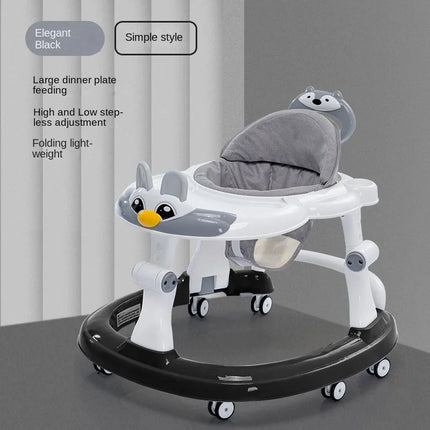 Andadores de bebé plegables LazyChild con rueda Universal, andador multifunción antideslizante y antideslizante, carrito de mano, andador de inicio de aprendizaje