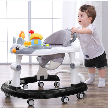 Andadores de bebé plegables LazyChild con rueda Universal, andador multifunción antideslizante y antideslizante, carrito de mano, andador de inicio de aprendizaje