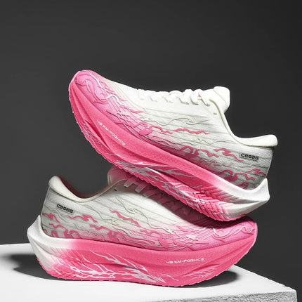 Zapatillas de correr con placa de carbono MIX 5,0 para hombres y mujeres, zapatillas de entrenamiento de absorción de impacto con rebote estable para carreras de maratón