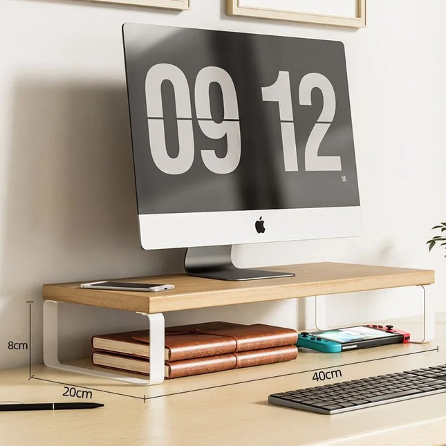 Monitor de ordenador Base de Monitor elevada estante de almacenamiento para el hogar y la Oficina estante de almacenamiento creativo de escritorio suministros de almacenamiento de oficina