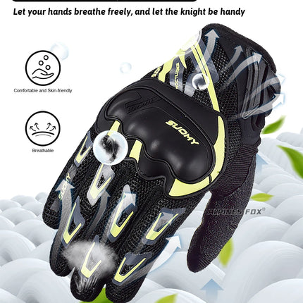 Suomy Guantes de Moto Guantes de Moto pantalla táctil Guantes transpirables Guantes de Moto carreras verano primavera hombres mujeres Luva Moto DH