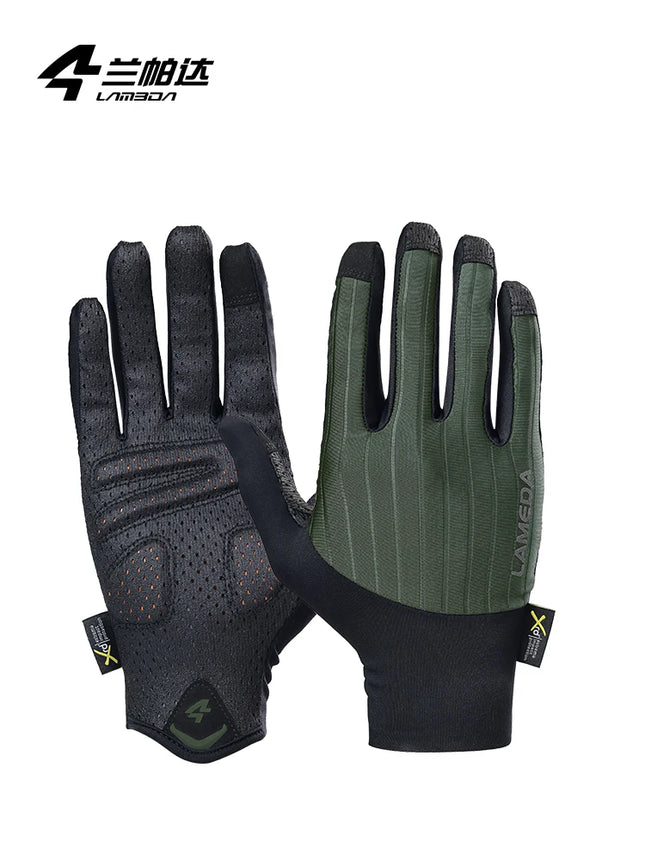LAMEDA guantes de ciclismo para hombre, almohadilla XRD, pantalla táctil, guantes de dedo completo para bicicleta de carretera, guantes de primavera para MTB, accesorios transpirables para bicicleta