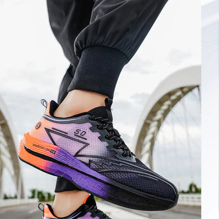 Zapatillas profesionales para correr CarbonBoard Marathon para hombre, deportivas, Tenis ligeros para mujer, cómodas zapatillas deportivas antideslizantes