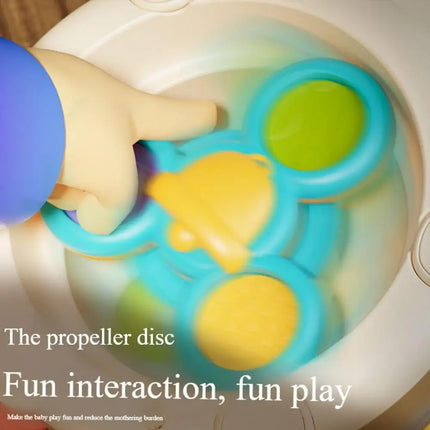 Juguete mordedor para bebés, juguete de dentición calmante en forma de oveja, actividad educativa, sonajero de agarre fácil para niños y niñas, viajes de aprendizaje