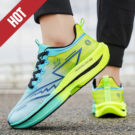 Zapatillas profesionales para correr CarbonBoard Marathon para hombre, deportivas, Tenis ligeros para mujer, cómodas zapatillas deportivas antideslizantes