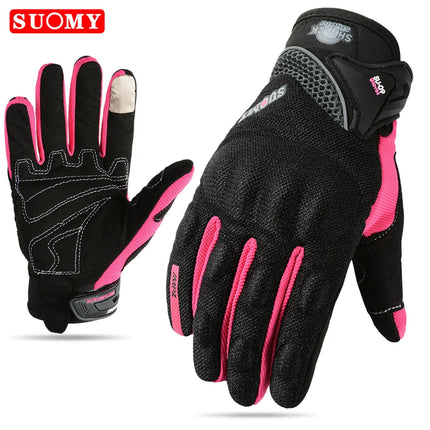 Suomy Guantes de Moto Guantes de Moto pantalla táctil Guantes transpirables Guantes de Moto carreras verano primavera hombres mujeres Luva Moto DH