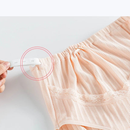 Ropa interior cómoda sin huellas para mujeres embarazadas, algodón puro, cintura alta y soporte ajustable para el vientre durante el embarazo