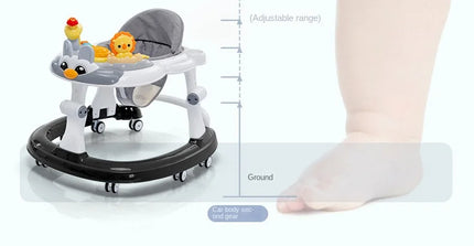 Andadores de bebé plegables LazyChild con rueda Universal, andador multifunción antideslizante y antideslizante, carrito de mano, andador de inicio de aprendizaje