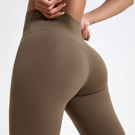 Hearuisavy-mallas de cintura alta de telas súper suaves, pantalones de Yoga para gimnasio de secado rápido, mallas de entrenamiento para correr, mallas deportivas de realce para mujer