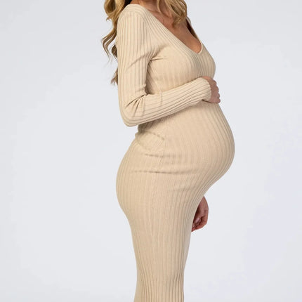 Top de lactancia de manga larga de algodón de Color sólido para mujer, camisa cómoda y transpirable para embarazadas, vestido de maternidad de manga larga con cuello en V