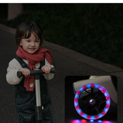 Cochecito de bebé 4 en 1, Scooter, coche yo-yo plegable para bebé de 2 a 7 años, puede sentarse y montar, carrito multifuncional para niños