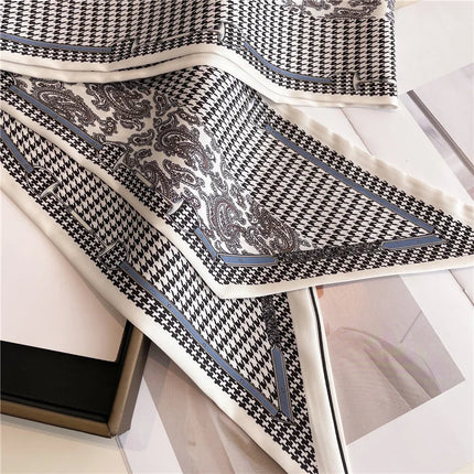 Nuevo Pañuelo de Seda Estrecho 14x147 cm – Versátil y Elegante para Mujer