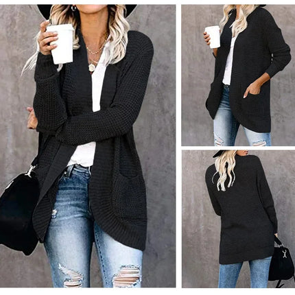 Cárdigan de moda para Mujer, suéter de punto Harajuku, chaqueta básica, Ropa de Mujer, abrigo fino, ropa de calle, Ropa nueva para Mujer