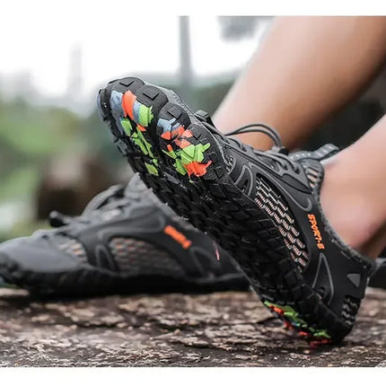 Zapatos deportivos de secado rápido para caminar en el agua, zapatos de playa transpirables, zapatos de malla para senderismo y correr, adecuados tanto para hombres y mujeres, Fitness al aire libre