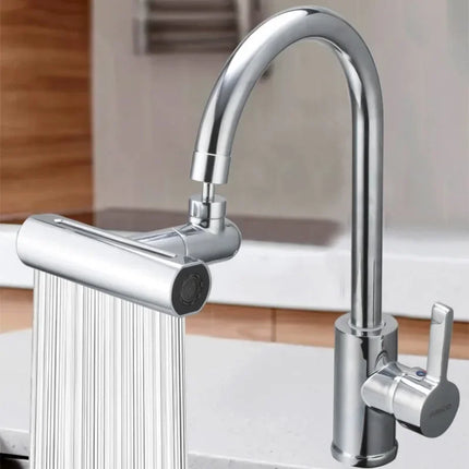 Nuevo Grifo de Cocina y Baño con Cascada – 4 Modos, Caño Giratorio 720°, Pulverizador Universal y Mezclador de Lluvia