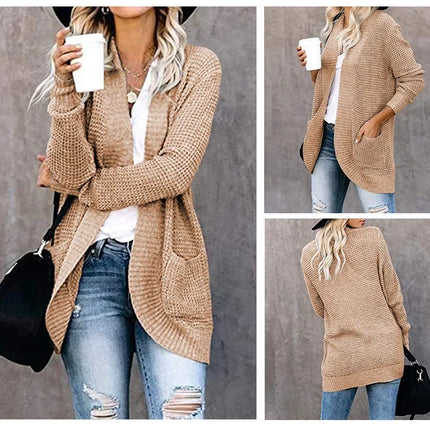 Cárdigan de moda para Mujer, suéter de punto Harajuku, chaqueta básica, Ropa de Mujer, abrigo fino, ropa de calle, Ropa nueva para Mujer