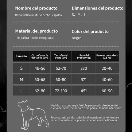 Collares para perros Arnés Chalecos grandes Correa para mascotas Arnés de seguridad para perros grandes, chaleco de entrenamiento para mascotas de Bulldog Francés, Pastor Alemán y Perro Malinois, accesorios para perros
