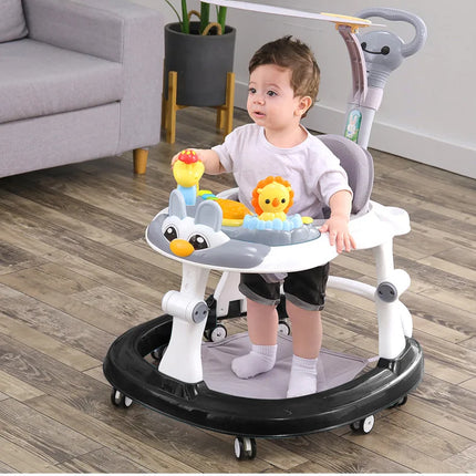 Andadores de bebé plegables LazyChild con rueda Universal, andador multifunción antideslizante y antideslizante, carrito de mano, andador de inicio de aprendizaje