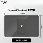 SAT Socket / Glass Grey
