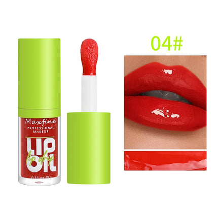 Brillo de labios hidratante de 6 tonos, aceite luminoso, líquido transparente brillo de labios hidratante, potenciador de labios natural, hacer labios