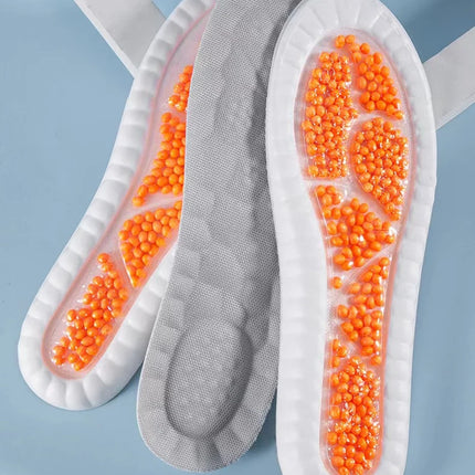 Nuevo cojín de plantilla deportiva de látex, plantillas cómodas para fascitis Plantar para pies, hombre y mujer, suela de zapato ortopédico, accesorios para correr