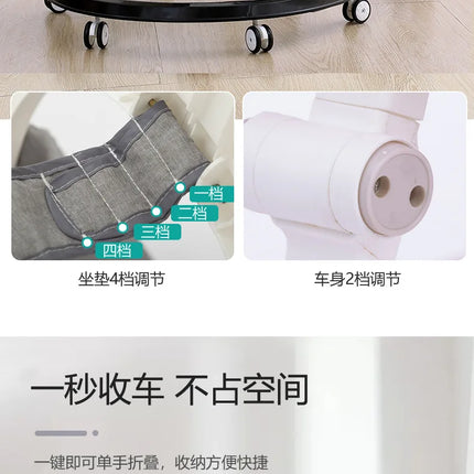 Andador para bebé, anti-piernas, multifuncional, anticaída, antivuelco, para niña, niño, caminar, puede sentarse en el carrito en forma de U