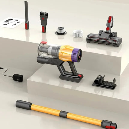 MPQU-aspiradora de mano inalámbrica V18, 550W, succión de 55kPa, batería extraíble, 3 modos de alimentación, escoba eléctrica
