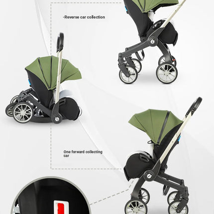 Cochecito de bebé multifuncional 4 en 1, carrito Convertible para recién nacido, asiento de seguridad, Combo, cochecito de bebé plegable