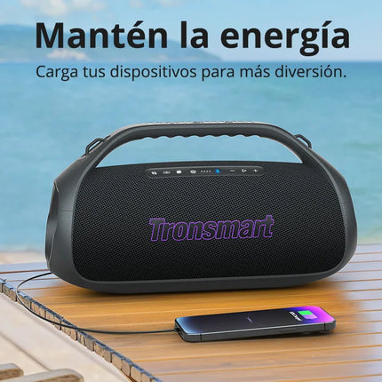 Tronsmart Bang 2 Bocina Bluetooth de 90 W con claridad de 2,1 canales, 26 horas de reproducción, audio claro de 105 dB, altavoces Snyc 100