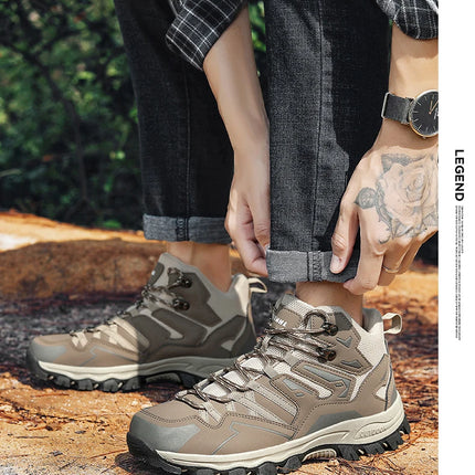 Botas de entrenamiento táctico mejoradas para hombre, zapatos de senderismo antideslizantes de respuesta rápida para acampar al aire libre, zapatos deportivos informales, zapatos de senderismo para mujer