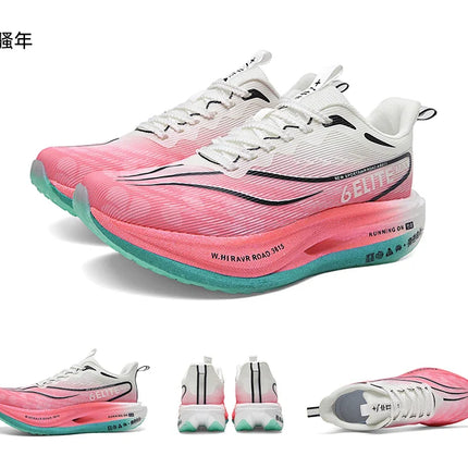 Zapatillas fluorescentes para correr CarbonBoard Marathon, deportivas para hombre, transpirables, cómodas zapatillas deportivas para mujer, suaves y resistentes al desgaste