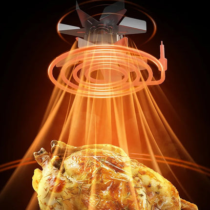 Freidora de Aire Eléctrica de Acero Inoxidable 15L – Cocina Inteligente de Gran Capacidad con Horno Tostador y Pantalla Digital