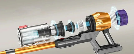 MPQU-aspiradora de mano inalámbrica V18, 550W, succión de 55kPa, batería extraíble, 3 modos de alimentación, escoba eléctrica