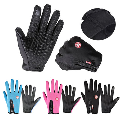 Guantes Cálidos Impermeables de Invierno – A Prueba de Viento y con Pantalla Táctil para Hombres y Mujeres