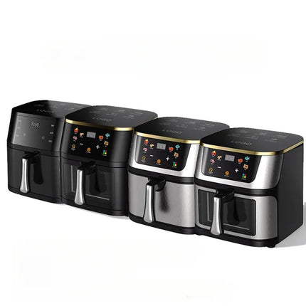 Freidora de Aire Eléctrica de Acero Inoxidable 15L – Cocina Inteligente de Gran Capacidad con Horno Tostador y Pantalla Digital