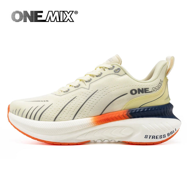 ¡Novedad de ONEMIX! Zapatillas de correr para hombre, zapatillas deportivas antideslizantes para mujer